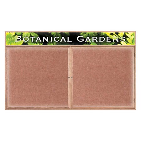 United Visual Products Open Faced Traditional Rounded Corkboard UV641ARC-WHITE-BUFF